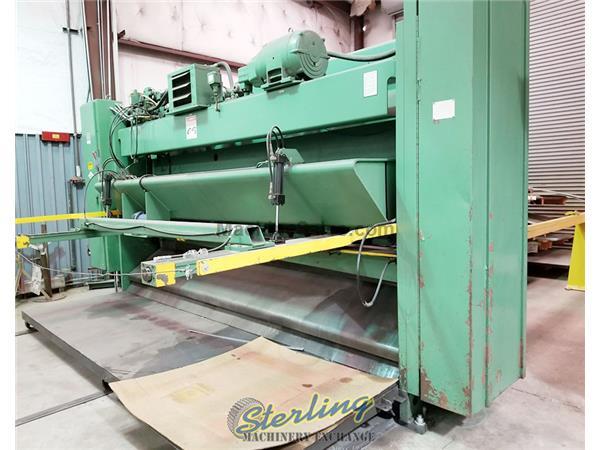 1/2&quot; x 12' Used Cincinnati Hydraulic Heavy Duty Shear, Mdl. 500HS12, NOTE: Cincinnati Current Wait Time Is 36 Months. Beat The Rush!, Front Operated P