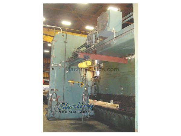 1,500 Ton x 36' Used Cincinnati Hydraulic Press Brake, Mdl. 1500H, Disassembled by Cincinnati, Inc., Located in Philadelphia, PA., #CD5160