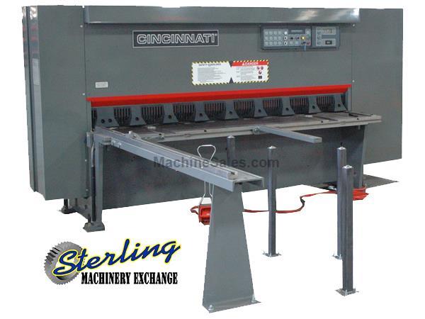 1/4&quot; x 12' Brand New Cincinnati Heavy Duty Hydraulic Squaring Shear, Mdl. 250HS12, Fractional Table Scales, Manifold Hydraulic System, Electric Stroke