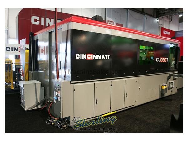 4000 Watts Brand New Cincinnati CNC Fiber Laser Cutting System, Mdl. CL-940, HMI 15&quot; Color LCD Touch Screen, Nozzle Tip Cooling, 3/4&quot; to 1-1/2&quot; Steel