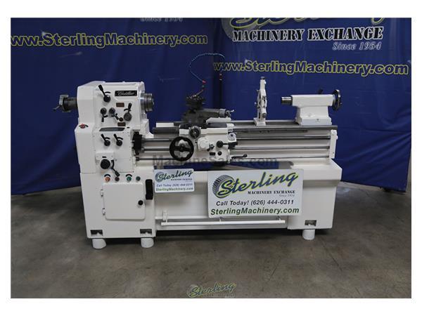 14&quot;/21&quot; x 40&quot; Used Cadillac Geared Head Gap Bed Engine Lathe, Mdl. 1440G, 5C Collet Chuck, Made In Taiwan, Steady Rest, Foot Brake, Coolant Pump, #A69