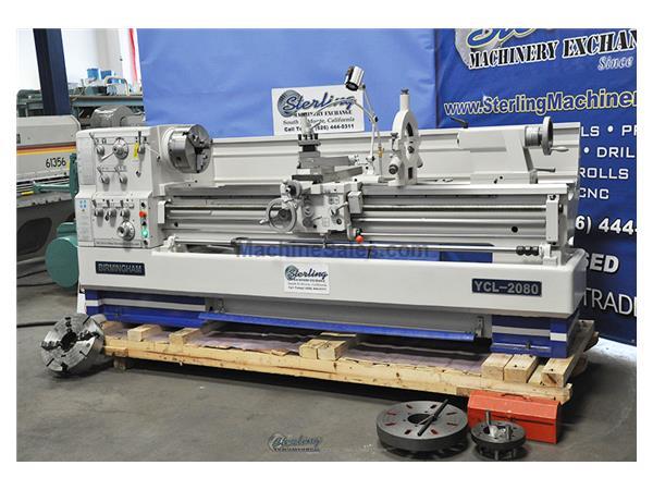 20&quot;/29&quot; x 80&quot; Brand New Birmingham Gap Bed Engine Lathe, Mdl. YCL-2080, 3 Jaw Chuck, 4 Jaw Chuck, Steady Rest, Follow Rest, Faceplate, Tool Post, Tape