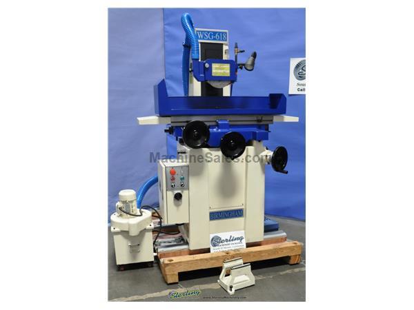 6&quot; x 18&quot; Brand New Birmingham Surface Grinder, Mdl. WSG-618, Halogen Work Light, Tool Box, Lubrication System, Coolant System, Permanent Magnetic Chuc