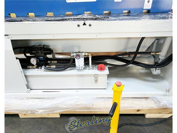 14 Ga. x 10' Brand New Birmingham Deluxe Hydraulic Shear, Mdl. H-12014, Spring Hold Downs, Rear Operated 24&quot; Manual Back Gauge, Electric Foot Pedal, 2