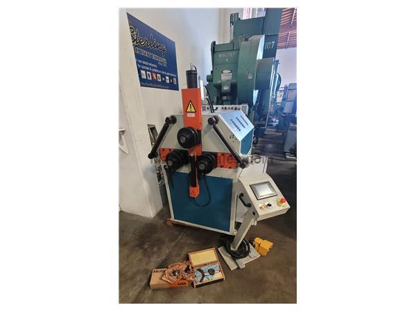 2&quot; x 2&quot; x 15/64&quot; Used Baileigh CNC Hydraulic Double Pinch Angle Roll Bending Machine (PARTS MACHINE, WAS DAMAGED IN SHIPPING), Mdl. R-CNC55, (2) Elect