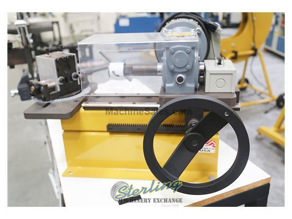 5/8&quot; Brand New Baileigh Bench Top Hole Saw Tube & Pipe Notcher, Mdl. TN-300, Notches up to 3&quot; OD with Optional Hole Saws, Uses Commercially Available