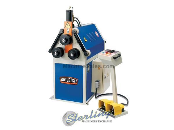 2&quot; x 2&quot; x 1/4&quot; Brand New Baileigh Hydraulic Angle Roll Bender, Mdl. R-H45, MFG Number BA9-1006835, 3 Driven Rolls, Hydraulic Adjustment of Top Roll, I