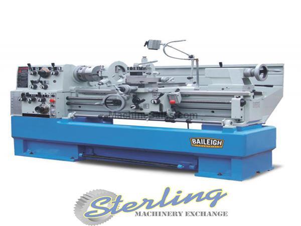 18&quot;/27&quot; x 60&quot; Brand New Baileigh Precision Lathe, Mdl. PL-1860E, 2 Axis Digital Readout, 3&quot; Spindle Bore, 8&quot; 3 Jaw Chuck, 13&quot; 4 Jaw Chuck, Face Plate,