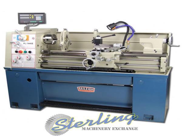 14&quot;/19&quot; x 40&quot; Brand New Baileigh Lathe, Mdl. PL-1440E, Fully Assembled, 2 Axis Digital Readout, 6&quot; 3 Jaw Chuck, 8&quot; 4 Jaw Chuck, Face Plate, Steady Res