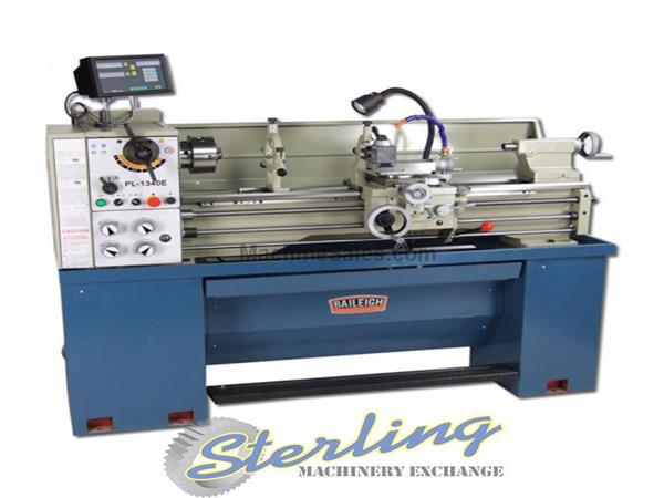 13&quot;/18&quot; x 40&quot; Brand New Baileigh Engine Lathe, Mdl. PL-1340E, 2 Axis Digital Readout, 6&quot; 3 Jaw Chuck, 8&quot; 4 Jaw Chuck, Face Plate, Steady Rest, Follow
