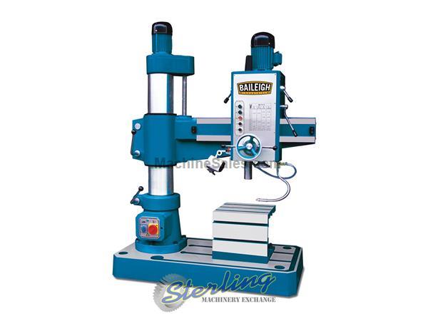 3' x 9&quot; Brand New Baileigh Mechanical Radial Drill, Mdl. RD-1000M, MFG Number BA9-1008487, 1.57&quot; Maximum Drilling Capacity, Heavy Duty Construction, P
