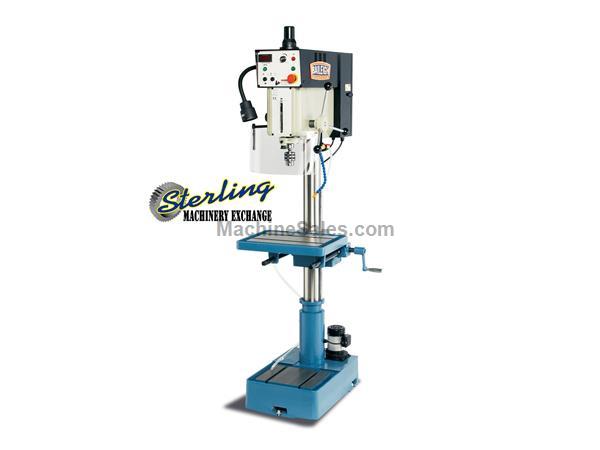1&quot; (Steel) Brand New Baileigh Manual Feed Inverter Driven Drill Press, Mdl. DP-1000VS, MFG Number BA9-1002862, Rigid Cast Iron Base & Table, 1&quot; throug