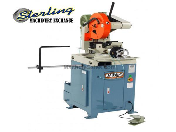14&quot; Brand New Baileigh Heavy Duty Semi-Automatic Cold Saw for Aluminum, Mdl. CS-355SA, MFG Number BA9-1002591, Cuts Non-Ferrous Metals, Miters Left &