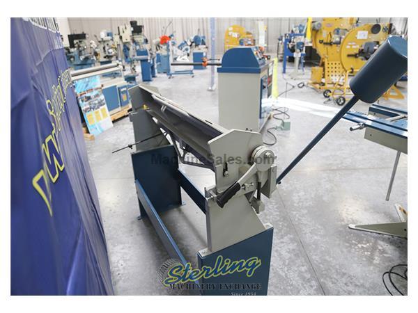 16 Ga. x 48&quot; Brand New Baileigh Manually Operated Straight Hand Brake, Mdl. HB-4816, MFG Number BA9-1004646, Floor Stand, Stop Rod, Counterweight Apro