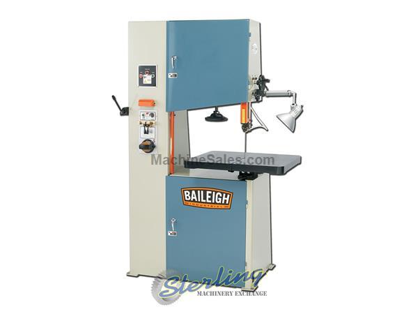 22&quot; Brand New Baileigh Vertical Band Saw, Mdl. BSV-24, Utilizes 1/4&quot; - 3/4&quot; Blade, Table Pivots Left/Right & Forward/Back for Chamfer Cuts, Tungsten C