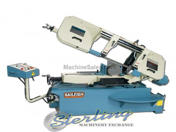 13&quot; x 18&quot; Brand New Baileigh Horizontal Semi-Automatic Metal Cutting Band Saw , Mdl. BS-330SA, MFG Number BA9-1001521, Cuts Metal and More, 1-1/4&quot; Bla