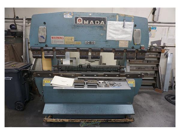 50 Tons x 78&quot; Used Amada Hydraulic Upacting Press Brake , Mdl. RG-50, Upacting Press Brake, Foot Treadle, Handwheel Control, Please Select, #A7439