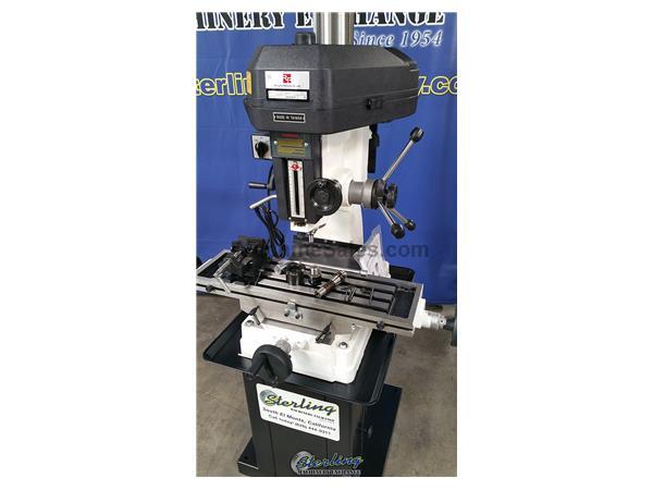 8&quot; x 28&quot; Brand New Acra/Rong Fu Milling and Drilling Machine , Mdl. RF31T, Forward/Reverse Switch, Shell Mill Arbor, 3-1/2&quot; Angle Drill Vise, 1/2&quot; Dri