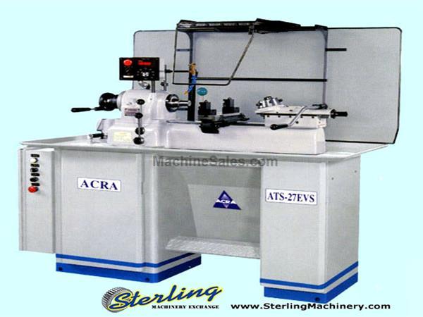 9&quot; x 15&quot; Brand New Acra Second Operation Toolmakers Lathe, Mdl. 27ATS, Six Station Bed Turret, Double Tool Cross Slide, Automatic Spindle Brake, Compo