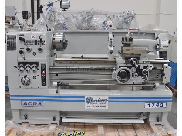 17" / 24" x 43" Brand New Acra Gap Bed Engine Lathe (Geared Head), Mdl. 174