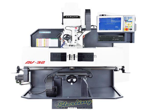 10&quot; X 50&quot; Brand New Atrump CNC Bed Mill, Mdl. AV32, Centroid's Easy Conersational programing with 15” Touch Screen LCD, 60GB Reliable Solid-State Memo