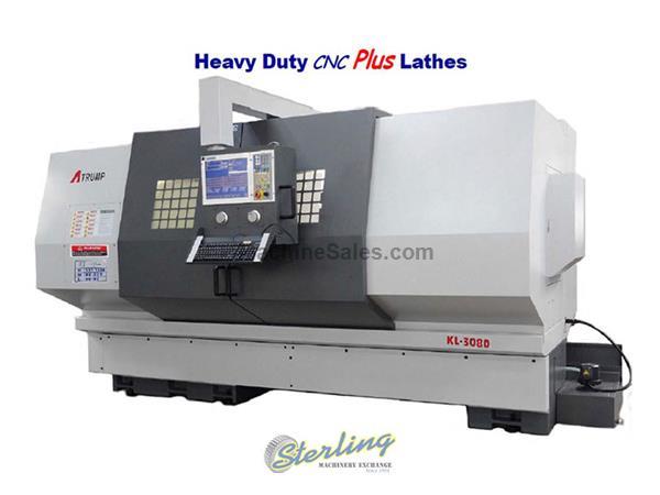 33&quot; x 196&quot; Brand New Atrump Heavy Duty CNC Lathe, Mdl. KL32200, Centroid T400i Control with 15&quot; Color VGA LCD Screen, User Friendly Controls, X and Z