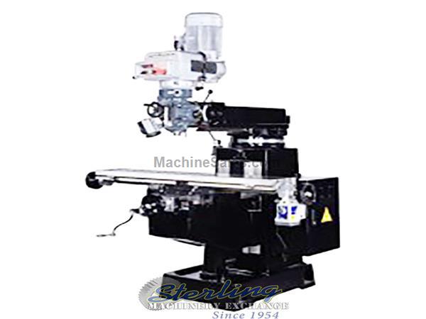 10&quot; x 54&quot; Brand New Atrump Vertical Electronic Variable Speed Manual Knee Mill, Mdl. K3EV, Electronic Variable Speed 3 H.P. Spindle Motor, R8 Spindle