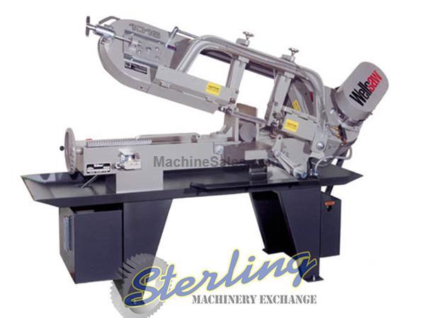 10&quot; x 16&quot; Brand New Wellsaw Horizontal Manual Bandsaw, Mdl. 1016, Spring Loaded Carbide Guides with Rollers, Combination Reduction Gearbox & Perimeter