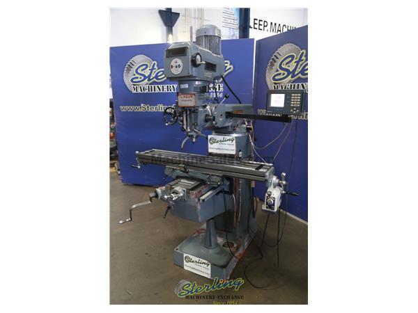 9&quot; x 48&quot; Used Lagun Heavy Duty Vertical Milling Machine, Mdl. FTV-2, X Axis Rapid Power Feed, Anilam 2 Axis Digital Readout System, Variable Speed Hea