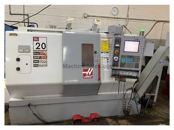 HAAS SL20T CNC TURNING CENTER – 2004 – RUNS GREAT -W/ TAILSTOCK &amp; 3-JAW