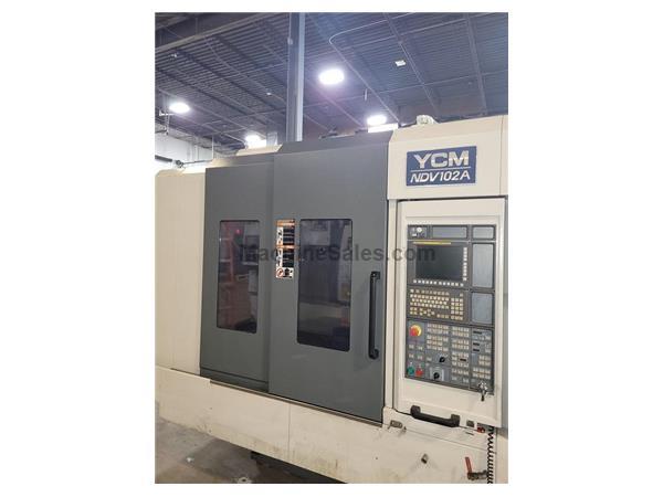 YCM NDV102A CNC VMC; 15K RPM, Trls: 40x 23.6x 23.6, Big Plus CAT 40, Die Mold, Fanuc MXP200FB, 30HP, New 2011 (Low Hours)