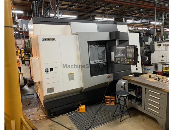 Okuma SIMUL-TURN LU4000 EX MY CNC Lathe, OSP-P300LA, Only 240 Hours, New 2018