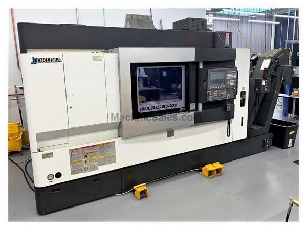 OKUMA Multus B300II CNC Multitasking Lathe, OSP-P300S, Only 595 Cutting Hours, 10K RPM, 40 ATC, 20HP, New 2014