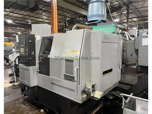 Tsugami B038T Swiss CNC Lathe, 38mm, 8-axis, Mag Barfeed, HP coolant, Fanuc31i-B, New 2016