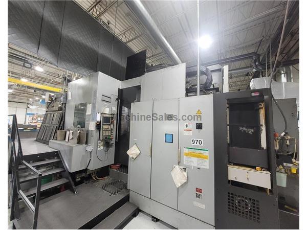 Toyoda FA1050S CNC Horizontal Machining Center, Fanuc 31i, 6000 RPM Spindle, 1 degree index, Coolant Thru, CAT 50, 120 ATC, Probing, 50HP, New 2008