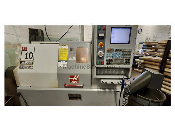 Haas SL-10T CNC Lathe, Chuck Size; 6&quot;, 6000 RPM, 12 Station, Presetter, Haas Control, 15HP, New 2006