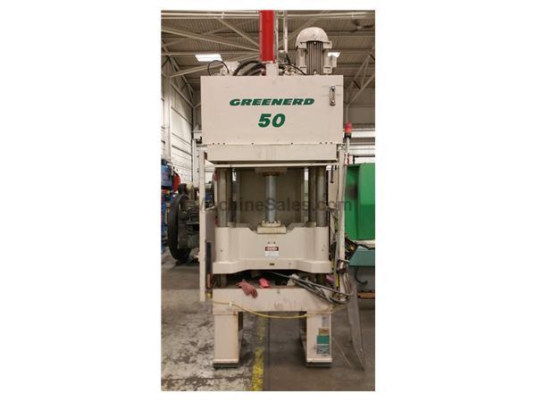 50 TON GREENERD 4 POST HYDRAULIC PRESS