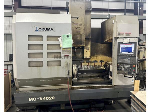 Okuma MC-V4020 CNC Vert Machining Cntr, 4-Axis, 48&quot; x20&quot; tbl, XYZ