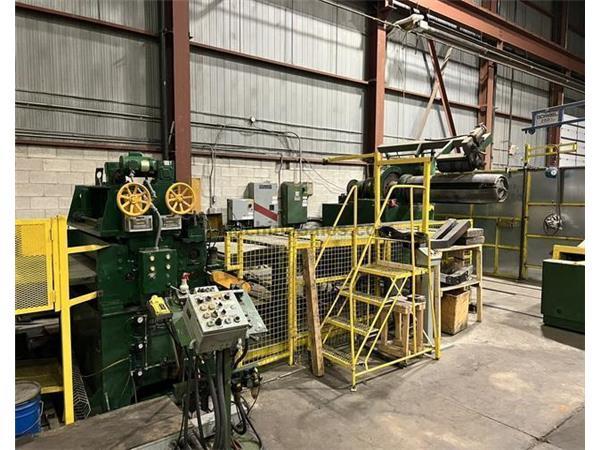 60&quot; x .135&quot; x 50,000# Rowe Cut-to-Length Line with Rebuilt Herr Voss Leveler (14368)