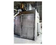 GLOBAL FINISHING 500 F WALK IN OVEN, 8'W  8'L  8'H  GAS FIRED