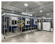 Grob G552 CNC Horizontal Machining System (3) Machines, Fanuc Robots, 12K RPM, HSK-63, 120