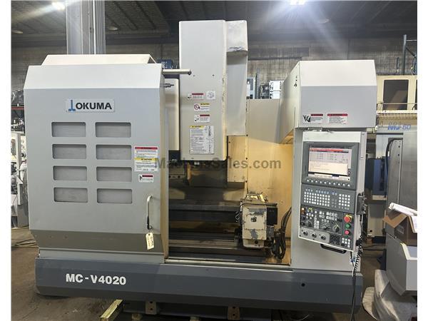 Okuma MC-V4020 CNC Vert Machining Cntr, 4-Axis, 48&quot; x20&quot; tbl, XYZ