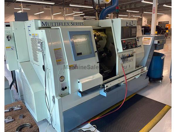 Eurotech Elite Multiflex Series Model E-42 CNC Turning Center, Swiss Type Y