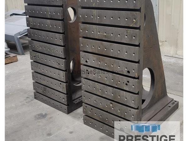 (2) 48&quot; H x 24&quot; W x  36&quot; D, T-Slotted Angle Plates, Drilled