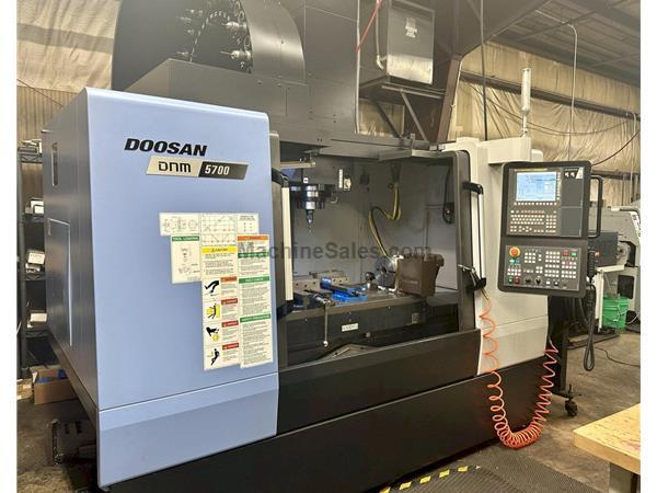 Doosan DNM 5700 Vert Mach Cntr, Fanuc 0i, 51&quot; x22&quot; Table, 2017, L