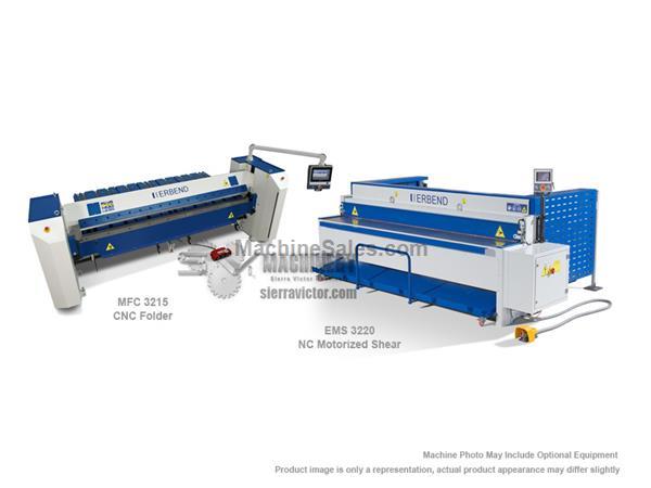 ERBEND 10ft x 16 ga CNC Folder w/10ft x 14 ga Shear-Combo Pkg SAVE BIG $$!