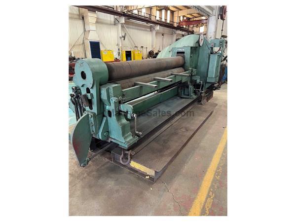 8&#39; x 1/2&quot; Bertsch 3-Roll Plate Bending Roll w/Air Drop End, Initia