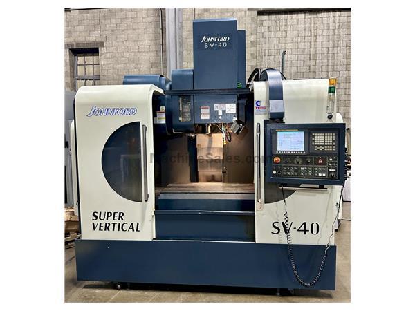 Johnford SV-40 CNC Vert Machining Cntr, 47&quot; x20&quot; tbl, XYZ=41/20/2