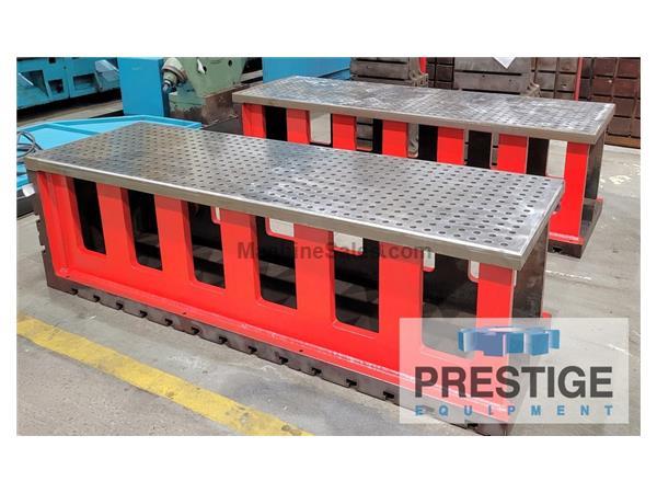 (2) 90.875&quot; x 25.75&quot; T-Slotted Angle Plates / Machining Tables w/