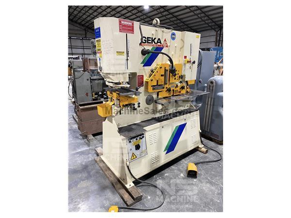 121 ton Geka Hydracrop 110/A Ironworker; Original Paint! Well Equipped!